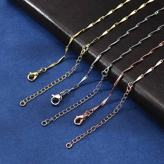 Ожерелья из латунной витой цепочки для мужчин и женщин, долговечный