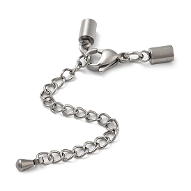 304 удлинитель цепи из нержавеющей стали, концевые цепи, с застежкой омар коготь, слеза