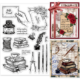 PVC Plastic Stamps, for DIY Scrapbooking, Photo Album Decorative, Cards Making, Stamp Sheets, Film Frame