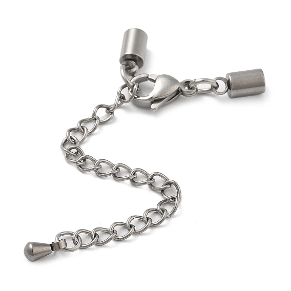 304 удлинитель цепи из нержавеющей стали, концевые цепи, с застежкой омар коготь, слеза