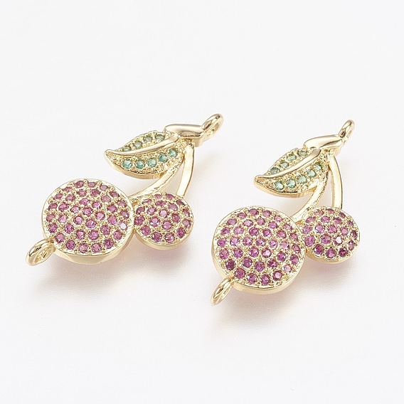 Латунные микро проложить кубических ссылки циркония, вишня