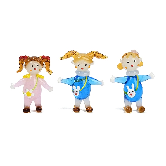 Украшение для девочки в стиле лэмпворк ручной работы, для украшения домашнего офиса