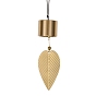 Leaf Brass Wind Chimes, Nylon Thread Hanging Home Decorations, Golden