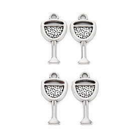Tibetan Style Alloy Pendants, Cadmium Free & Lead Free, Cup