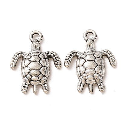 Tibetan Style Alloy Pendants, Turtle Charms