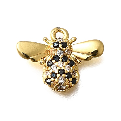 Латунные микро проложить кубического циркония подвески, прелести пчел, без кадмия и без свинца, долговечный, стойки покрытие