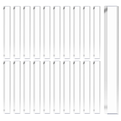 Прозрачные акриловые листы, прямоугольные