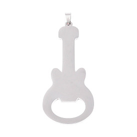 201 из нержавеющей стали большие кулоны, гитар, лазерная резка