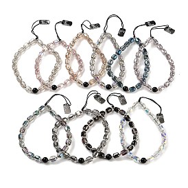 Stainless Steel & Glass Beads Mobile Straps