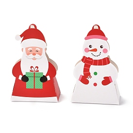 Cajas de regalo plegables de navidad, bolsas para envolver regalos, para regalos dulces galletas