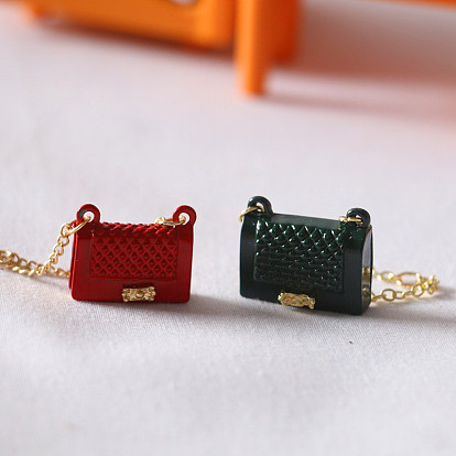 Modèle de sac en alliage, accessoires de maison de poupée micro paysage, faire semblant de décorations d'accessoires
