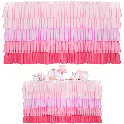 Шифоновая скатерть, аксессуары для украшения праздничного стола