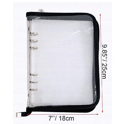 Прозрачный ПВХ органайзер для хранения ювелирных изделий сумки на молнии, альбом для хранения ювелирных изделий, прямоугольные