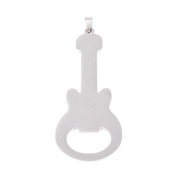 201 из нержавеющей стали большие кулоны, гитар, лазерная резка