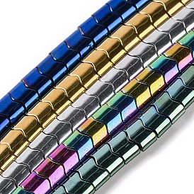 Electroplated Synthetic Non-magnetic Hematite Beads Strands, Flag Shape