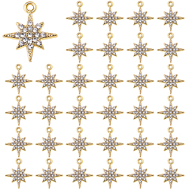 50подвески из сплава с кристаллами и стразами, звезды прелести