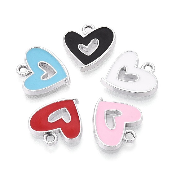 Подвески из эмали и сплава, шарма сердца