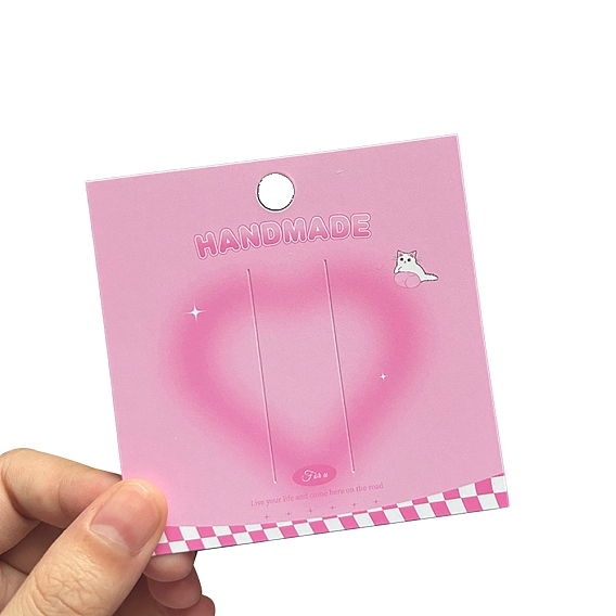 Карты дисплея скрепки для волос, квадратный