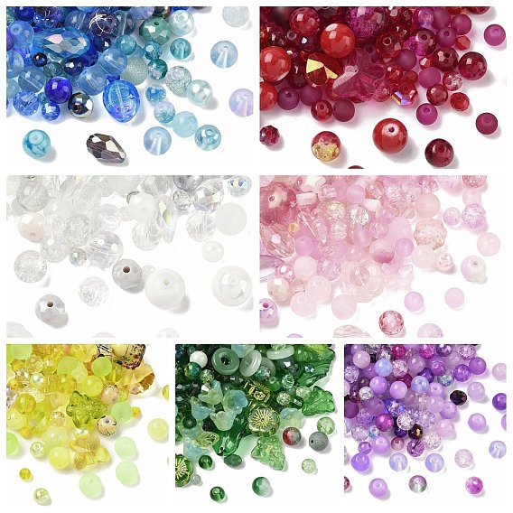Mixed Style Glass Beads, Mixed Shapes