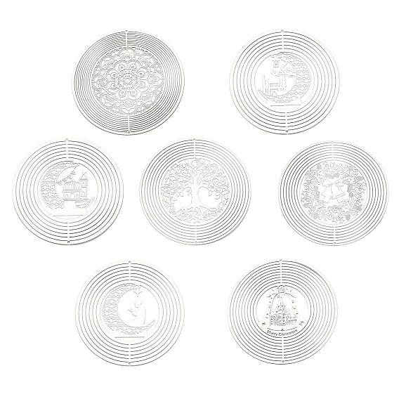 201 подвески/звенья из нержавеющей стали, гравированные металлические украшения