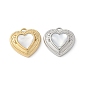 304 подвески из нержавеющей стали, сердце прелести, с оболочкой, ионное покрытие (ip)