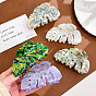 Leaf Shape Cellulose Acetate Claw Hair Clips, Hair Accessories for Women and Girls