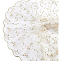 Polyester Mesh Embroidered Lace Trim, Flower Pettern, Garment Accessories