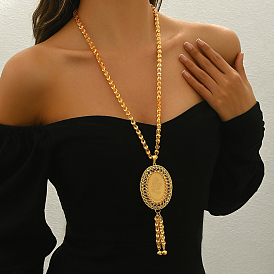 Элегантные геометрические латунные подвески-кисточки для женщин, аксессуары для праздничных вечеринок, золотые