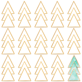 16шт. латунные филигранные соединительные звенья, геометрическая треугольная новогодняя елка