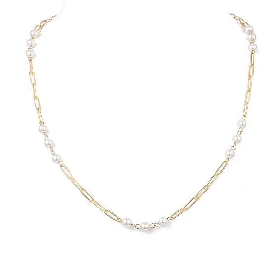 6.5Мм круглые белые жемчужные бусины и латунные скрепки для женщин