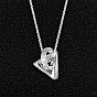 Alloy Ring with Triangle Pendant Necklaces for Men