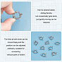 Unicraftale 10Pcs 304 Stainless Steel Spring Ring Clasps