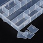 Plastic Bead Containers, 13 Compartments, Dividers are moveable
