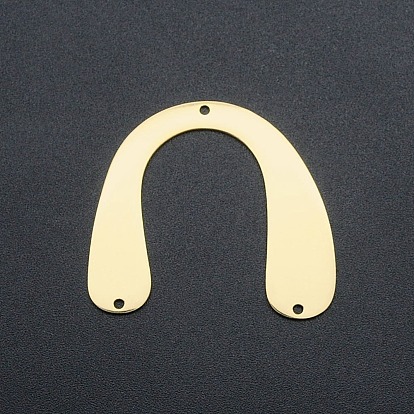 201 звенья арочной люстры из нержавеющей стали, 3 звенья отверстий, лазерная резка, асимметричная U-образная форма