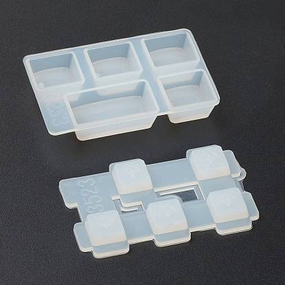 DIY Capslock Keycap Silicone Mold, with Lid, Resin Casting Molds, For UV Resin, Epoxy Resin Craft Making