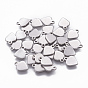 201 Stainless Steel Pendants, Stamping Blank Tag, Heart
