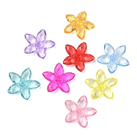 Прозрачные колпачки акриловая бисера, цветок