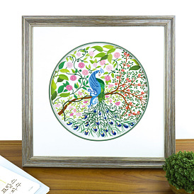 Recommended hand embroidery diy cross stitch material package bird spirit beginner self embroidery peacock decorative painting