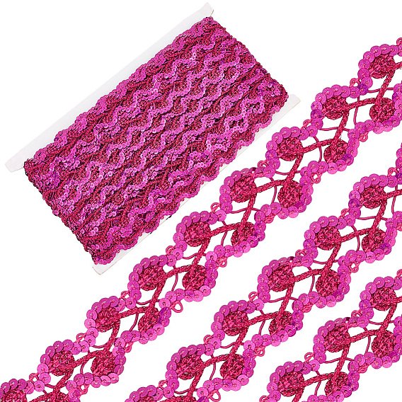 Металлизированная кружевная отделка, цветочная декоративная лента с блестками, для рукоделия шитья, аксессуары для одежды