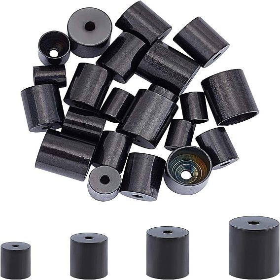 Вакуумное покрытие pvd 304 наконечники шнура из нержавеющей стали, Торцевые крышки, колонка