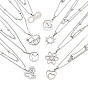 Stainless Steel Pendants Necklaces, Cable Chain Necklaces