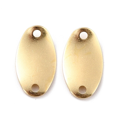 Eco-Friendly Brass Links Connectors, Cadmium Free & Lead Free, Oval
