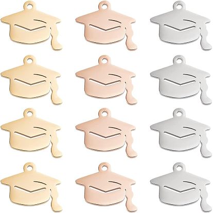 12 шт. 3 цвета 304 подвески из нержавеющей стали, Выпускной колпачок