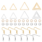 Geometry Charm Drop Earrings DIY Making Kit, Include 304 Stainless Steel Linking Ring & Jump Ring & Earring Hooks