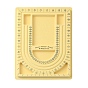 Tableros de diseño de cuentas rectangulares de plástico, tablero de diseño de collar, reunido