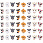 48Pcs 8 Styles Alloy Enamel Pendants, Dog Charms, Light Gold