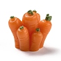 Opaque Resin Cabochons, Carrots