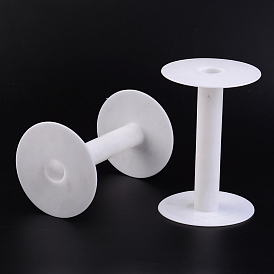 Bobines de plastique, roue, blanc, 9.3x14 cm