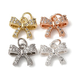 Латунные Мирко проложить кубического циркония подвески, с целью перехода в кольце, бантом прелести, стойки покрытие, долговечный, без свинца и без кадмия