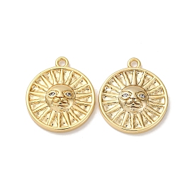 Латунные микро проложить кубического циркония подвески, без кадмия, без никеля и без свинца, солнце